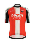 SANTINI Tricou de ciclism cu mânecă scurtă - DUCATI CORSE 2019 - negru/roșu