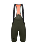 SANTINI Pantaloni scurți de ciclism cu bretele - REDUX  - verde