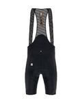 SANTINI Pantaloni scurți de ciclism cu bretele - TONO PURO - negru