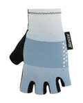 SANTINI Mănuși de ciclism fără degete - REDUX FORTUNA AERO - alb/albastru deschis