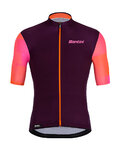 SANTINI Tricou de ciclism cu mânecă scurtă - MITO SPILLO - portocaliu/bordo/roz