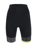 SANTINI Pantaloni scurți de ciclism fără bretele - GIADA HIP LADY - negru
