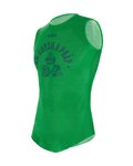SANTINI Tricou de ciclism fără mâneci - CROWN - verde