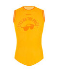 SANTINI Tricou de ciclism fără mâneci - EYES - portocaliu