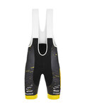 SANTINI Pantaloni scurți de ciclism cu bretele - TREK PIRELLI 2020 - galben/negru