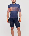 SANTINI Tricoul și pantaloni scurți de ciclism - TONO FRECCIA - albastru