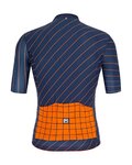 SANTINI Tricou de ciclism cu mânecă scurtă - SLEEK DINAMO - portocaliu/albastru