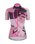 SANTINI Tricou de ciclism cu mânecă scurtă - GIADA MAUI LADY - multicolor/roz