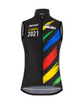 SANTINI Vestă de ciclism - UCI WC FLANDERS 2021 - curcubeu/negru