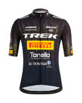 SANTINI Tricou de ciclism cu mânecă scurtă - TREK PIRELLI 2021 - negru/alb/galben