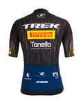 SANTINI Tricou de ciclism cu mânecă scurtă - TREK PIRELLI 2021 - negru/alb/galben