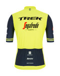 SANTINI Tricou de ciclism cu mânecă scurtă - TREK SEGAFREDO 2021 - albastru/galben