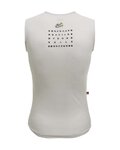 SANTINI Tricou de ciclism fără mâneci - TOUR DE FRANCE 2022 - alb