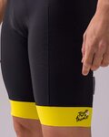 SANTINI Pantaloni scurți de ciclism cu bretele - TOUR DE FRANCE 2022 - galben/negru