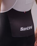 SANTINI Pantaloni scurți de ciclism cu bretele - TOUR DE FRANCE 2022 - galben/negru