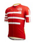 SANTINI Tricou de ciclism cu mânecă scurtă - TOUR DE FRANCE 2022 - alb/roșu/galben