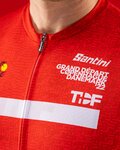 SANTINI Tricou de ciclism cu mânecă scurtă - TOUR DE FRANCE 2022 - alb/roșu/galben
