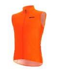 SANTINI Vestă de ciclism - NEBULA WINDPROOF - portocaliu