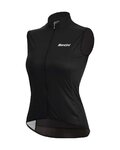 SANTINI Vestă de ciclism - NEBULA WINDPROOF W - negru