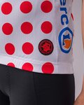 SANTINI Tricou de ciclism cu mânecă scurtă - TOUR DE FRANCE 2024 - roșu/alb