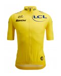 SANTINI Tricou de ciclism cu mânecă scurtă - TOUR DE FRANCE 2024 - galben