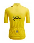 SANTINI Tricou de ciclism cu mânecă scurtă - TOUR DE FRANCE 2024 - galben