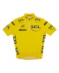 SANTINI Tricou de ciclism cu mânecă scurtă - TOUR DE FRANCE 2023 - galben