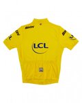 SANTINI Tricou de ciclism cu mânecă scurtă - TOUR DE FRANCE 2023 - galben