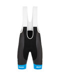 SANTINI Pantaloni scurți de ciclism cu bretele - TREK SEGAFREDO 2020 - albastru/negru