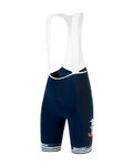 SANTINI Pantaloni scurți de ciclism cu bretele - TREK SEGAFREDO 2020 - albastru