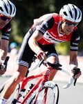 SANTINI Pantaloni scurți de ciclism cu bretele - TREK SEGAFREDO 2020 - albastru