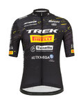 SANTINI Tricou de ciclism cu mânecă scurtă - TREK PIRELLI MTB 20 - negru/alb/galben