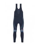 SANTINI Pantaloni de ciclism lungi cu bretele - TREK 2022 FACTORY RACING CX WINTER - albastru