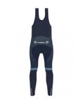 SANTINI Pantaloni de ciclism lungi cu bretele - TREK 2022 FACTORY RACING CX WINTER - albastru