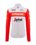 SANTINI Tricou de cilism pentru iarnă cu mânecă lungă - TREK SEGAFREDO 2023 WINTER - roșu/alb