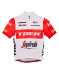 SANTINI Tricou de ciclism cu mânecă scurtă - TREK 2023 KIDS - roșu/alb