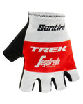 SANTINI Mănuși de ciclism fără degete - TREK 2019 RACE - alb/roșu