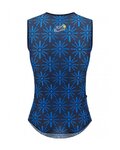 SANTINI Tricou de ciclism fără mâneci - TOUR DE FRANCE 2023 - albastru
