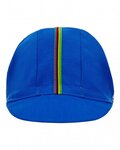 SANTINI Șapcă de ciclism - UCI RAINBOW - curcubeu/albastru