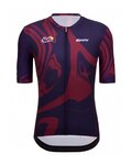 SANTINI Tricou de ciclism cu mânecă scurtă - TOUR DE FRANCE 2023 - bordo/albastru