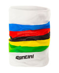 SANTINI Guler de ciclism - UCI RAINBOW - alb/curcubeu