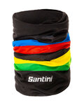 SANTINI Guler de ciclism - UCI RAINBOW - negru/curcubeu