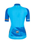 SANTINI Tricou de ciclism cu mânecă scurtă - UCI WORLD ECO LADY - albastru deschis