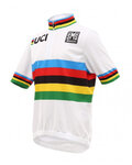 SANTINI Tricou de ciclism cu mânecă scurtă - UCI KIDS - multicolor/alb