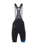 SANTINI Pantaloni scurți de ciclism cu bretele - DAMA  - negru
