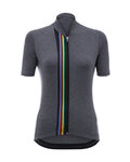 SANTINI Tricou de ciclism cu mânecă scurtă - UCI RAINBOW LADY - gri
