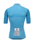 SANTINI Tricou de ciclism cu mânecă scurtă - SKULL  - turcoaz