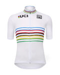SANTINI Tricou de ciclism cu mânecă scurtă - UCI WORLD CHAMPION - alb