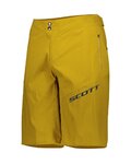 SCOTT Pantaloni scurți de ciclism fără bretele - ENDURANCE LS/FIT - galben
