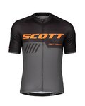 SCOTT Tricou de ciclism cu mânecă scurtă - RC TEAM 10 - negru/portocaliu